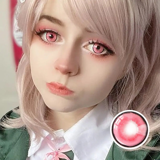 Anime Pink Contact Lens - HoneyColor