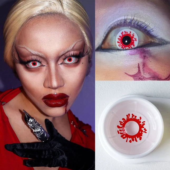 Blood Splat Halloween Lens - HoneyColor