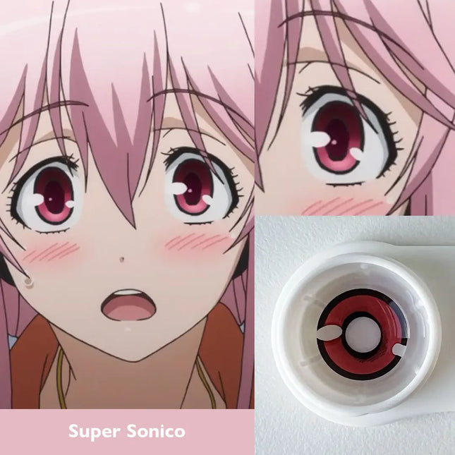 Super Sonico Red Anime Lens - HoneyColor