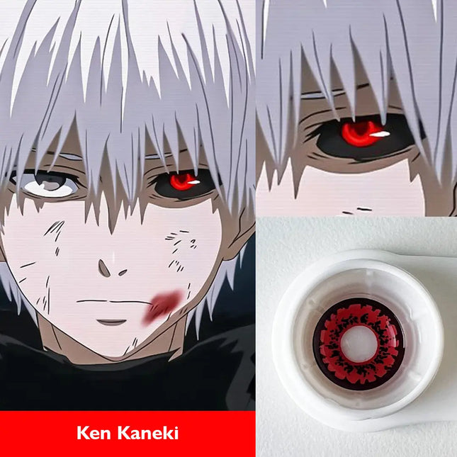 Tokyo Ghoul Ken Red Anime Lens - HoneyColor