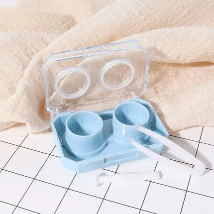 Mini Handy Screwless Cap Lens Travel Kits (Blue) - HoneyColor