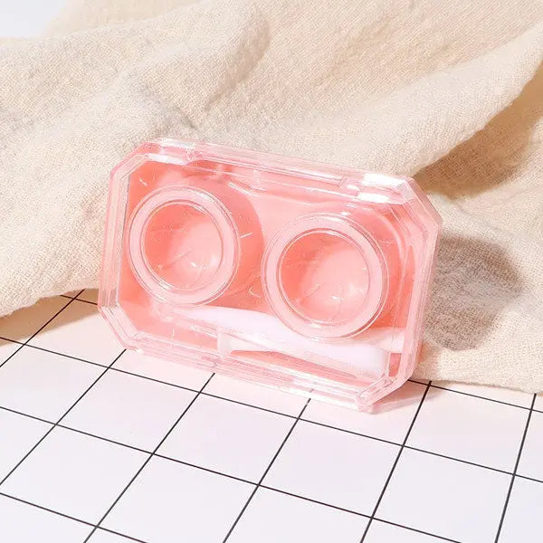 Mini Handy Screwless Cap Lens Travel Kits (Pink) - HoneyColor