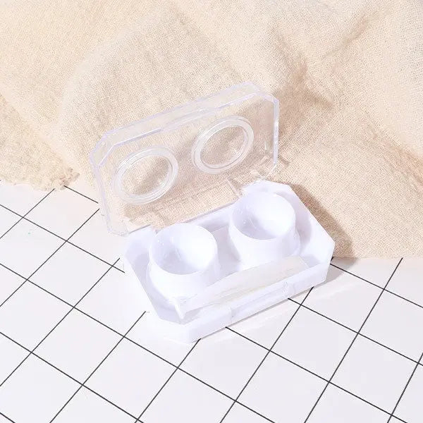 Mini Handy Screwless Cap Lens Travel Kits (White) - HoneyColor
