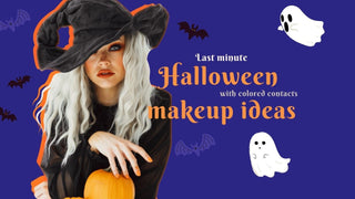 Last-Minute Easy Halloween Makeup Ideas with Colored Contacts