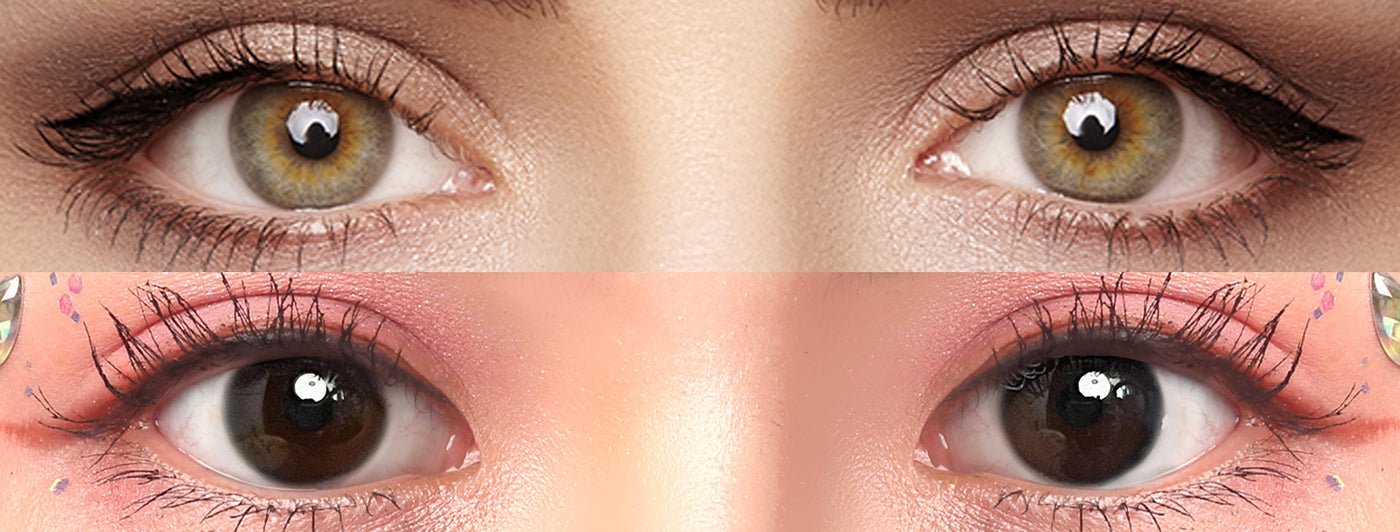 <h3>See the Comparison</h3><h4><span style="text-decoration:underline">Witness the stunning transformation that our colored contact lenses can bring!</span></h4>