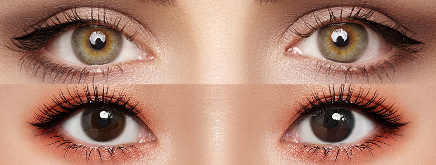 <h3>See the Comparison</h3><h4><span style="text-decoration:underline">Witness the stunning transformation that our colored contact lenses can bring!</span></h4>