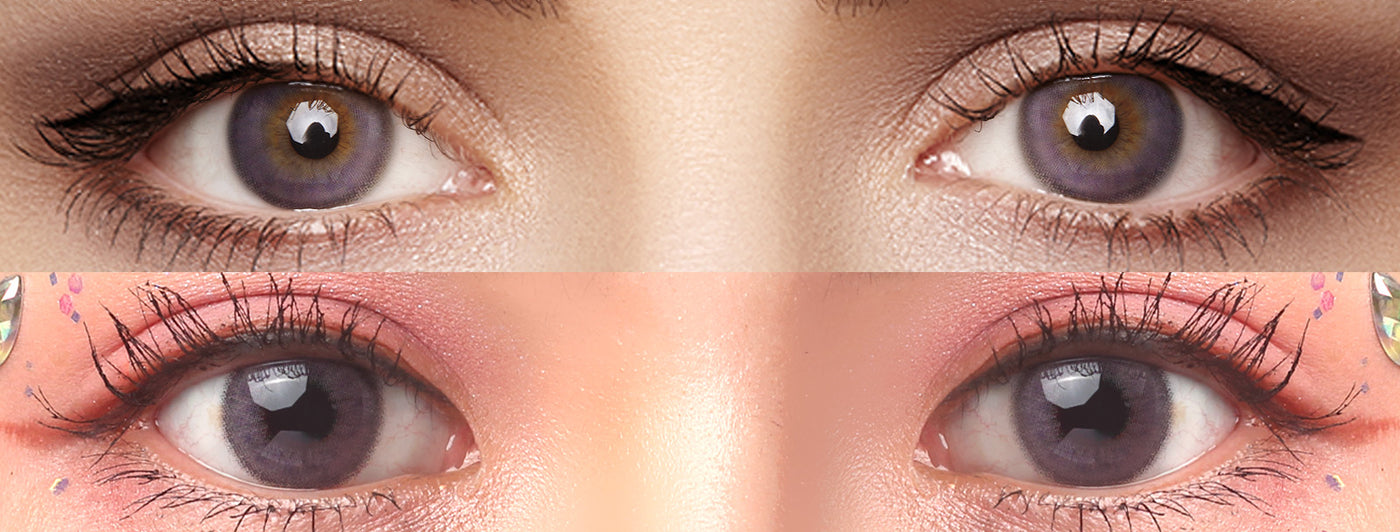 <h3>See the Comparison</h3><h4><span style="text-decoration:underline">Witness the stunning transformation that our colored contact lenses can bring!</span></h4>