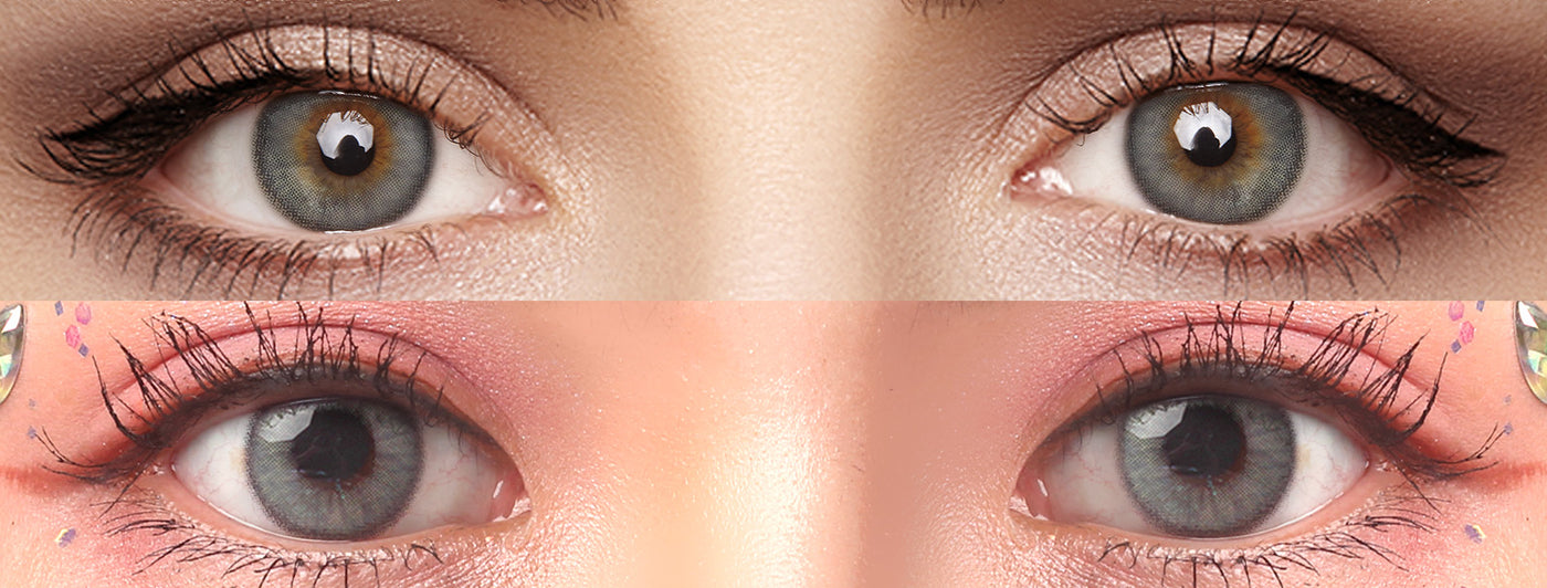 <h3>See the Comparison</h3><h4><span style="text-decoration:underline">Witness the stunning transformation that our colored contact lenses can bring!</span></h4>