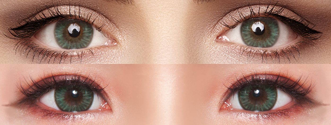 <h3>See the Comparison</h3><h4><span style="text-decoration:underline">Witness the stunning transformation that our colored contact lenses can bring!</span></h4>