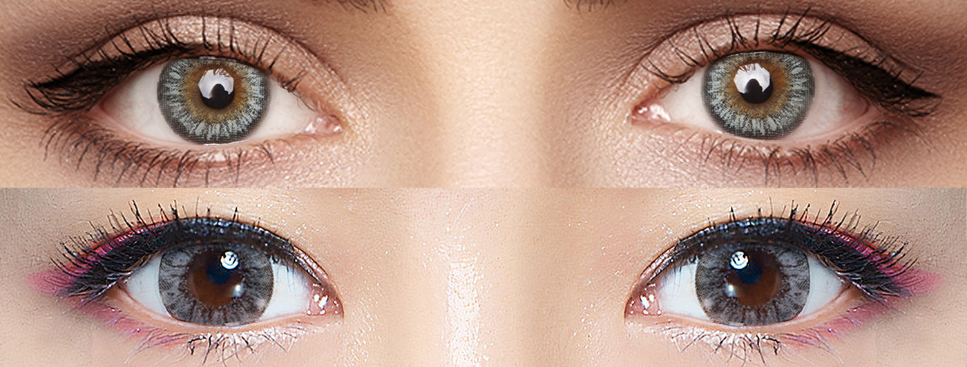 <h3>See the Comparison</h3><h4><span style="text-decoration:underline">Witness the stunning transformation that our colored contact lenses can bring!</span></h4>