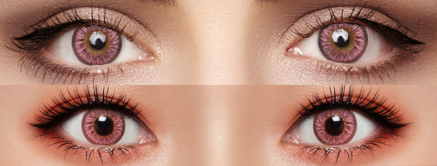 <h3>See the Comparison</h3><h4><span style="text-decoration:underline">Witness the stunning transformation that our colored contact lenses can bring!</span></h4>