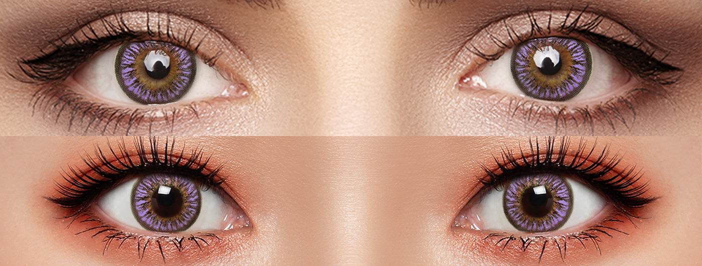 <h3>See the Comparison</h3><h4><span style="text-decoration:underline">Witness the stunning transformation that our colored contact lenses can bring!</span></h4>