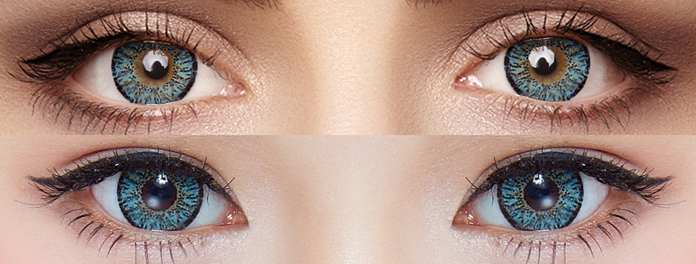 <h3>See the Comparison</h3><h4><span style="text-decoration:underline">Witness the stunning transformation that our colored contact lenses can bring!</span></h4>