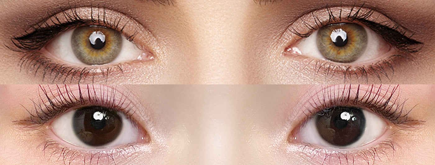 <h3>See the Comparison</h3><h4><span style="text-decoration:underline">Witness the stunning transformation that our colored contact lenses can bring!</span></h4>