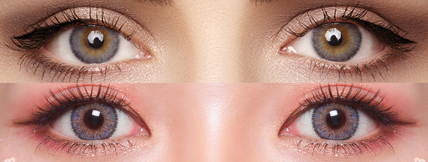 <h3>See the Comparison</h3><h4><span style="text-decoration:underline">Witness the stunning transformation that our colored contact lenses can bring!</span></h4>