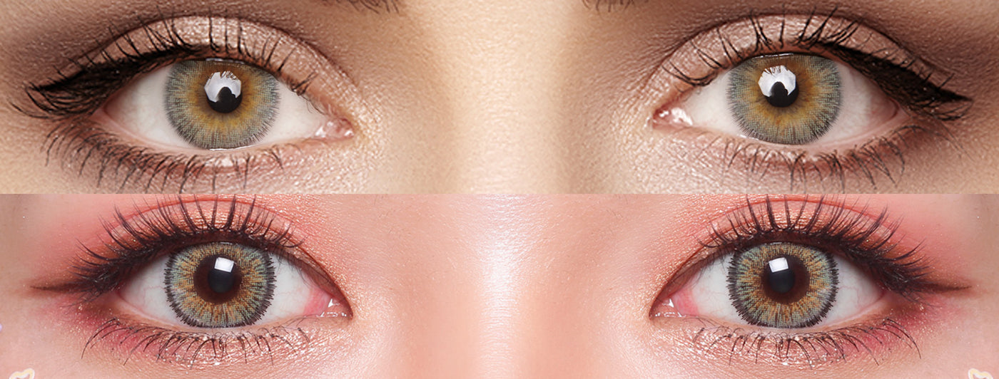 <h3>See the Comparison</h3><h4><span style="text-decoration:underline">Witness the stunning transformation that our colored contact lenses can bring!</span></h4>