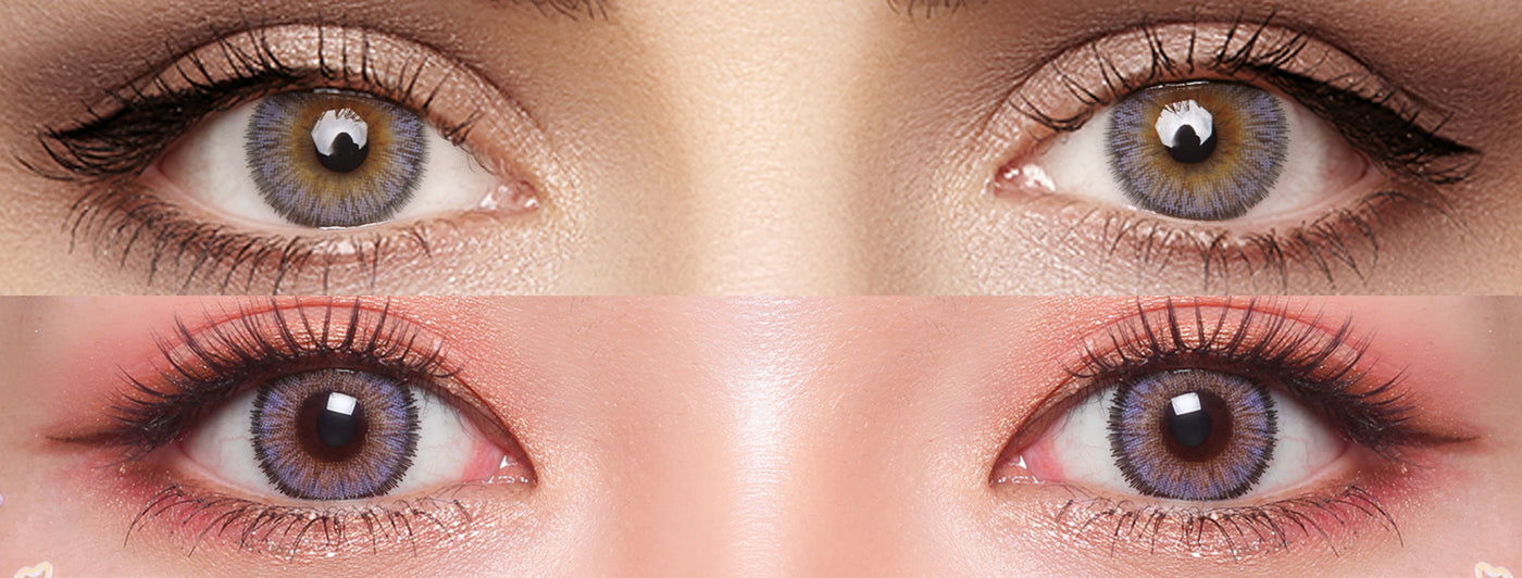 <h3>See the Comparison</h3><h4><span style="text-decoration:underline">Witness the stunning transformation that our colored contact lenses can bring!</span></h4>