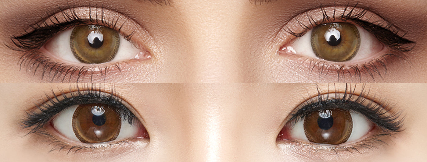 <h3>See the Comparison</h3><h4><span style="text-decoration:underline">Witness the stunning transformation that our colored contact lenses can bring!</span></h4>