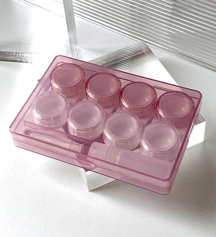 Leak-Proof Lens Storage Organizer 4 Count (Pink)