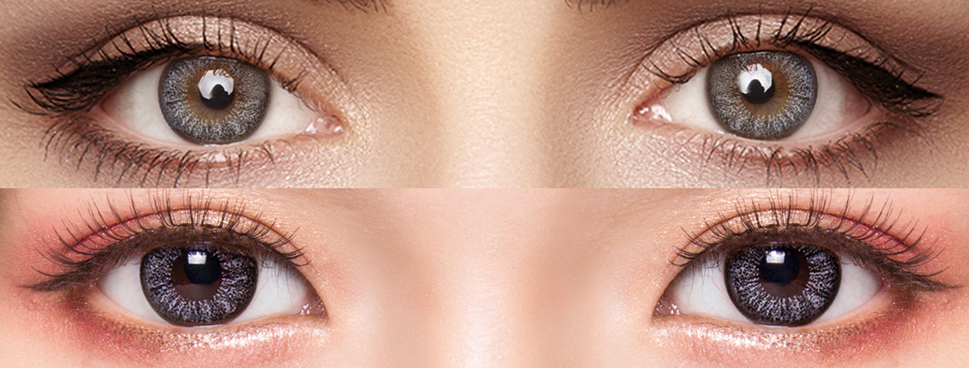 <h3>See the Comparison</h3><h4><span style="text-decoration:underline">Witness the stunning transformation that our colored contact lenses can bring!</span></h4>