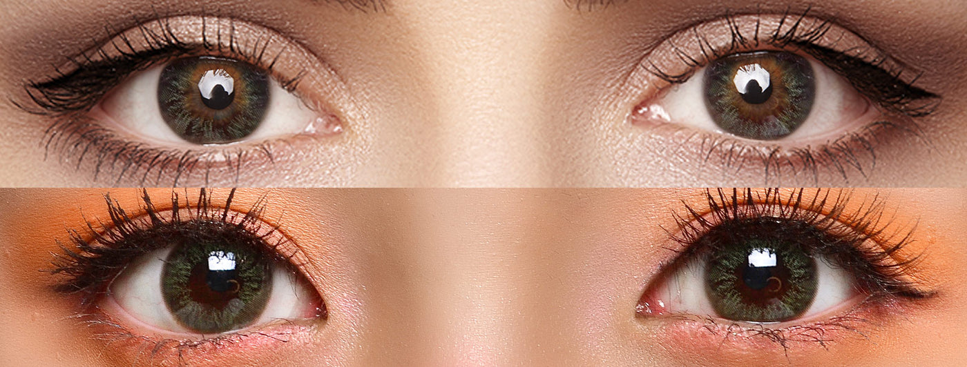 <h3>See the Comparison</h3><h4><span style="text-decoration:underline">Witness the stunning transformation that our colored contact lenses can bring!</span></h4>