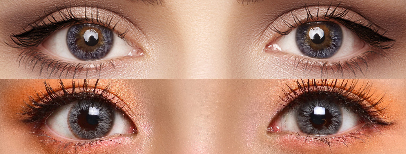 <h3>See the Comparison</h3><h4><span style="text-decoration:underline">Witness the stunning transformation that our colored contact lenses can bring!</span></h4>