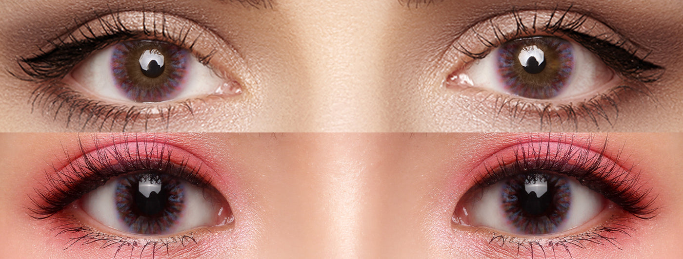 <h3>See the Comparison</h3><h4><span style="text-decoration:underline">Witness the stunning transformation that our colored contact lenses can bring!</span></h4>