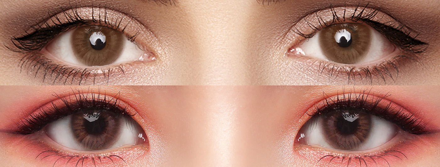 <h3>See the Comparison</h3><h4><span style="text-decoration:underline">Witness the stunning transformation that our colored contact lenses can bring!</span></h4>