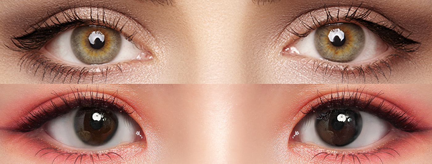 <h3>See the Comparison</h3><h4><span style="text-decoration:underline">Witness the stunning transformation that our colored contact lenses can bring!</span></h4>