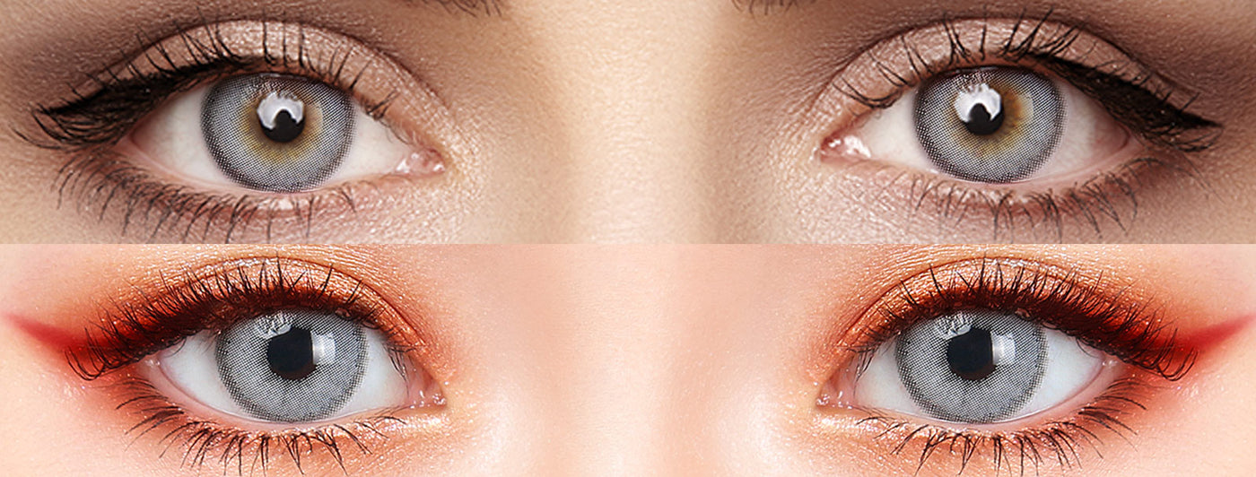 <h3>See the Comparison</h3><h4><span style="text-decoration:underline">Witness the stunning transformation that our colored contact lenses can bring!</span></h4>