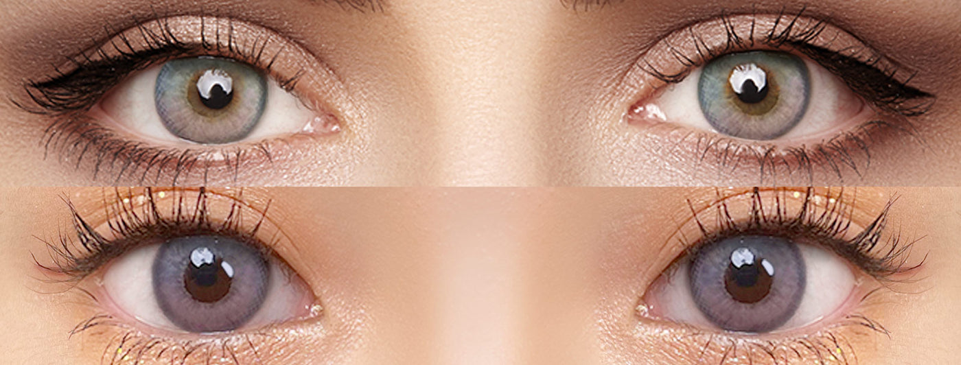 <h3>See the Comparison</h3><h4><span style="text-decoration:underline">Witness the stunning transformation that our colored contact lenses can bring!</span></h4>