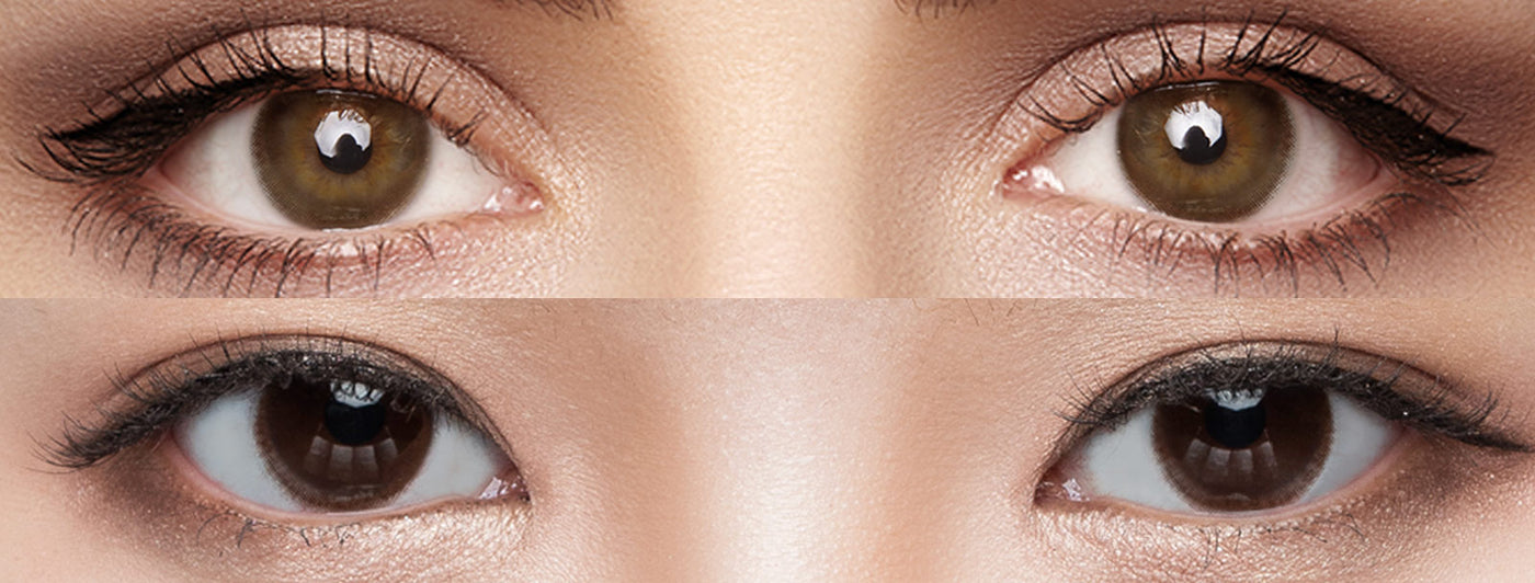 <h3>See the Comparison</h3><h4><span style="text-decoration:underline">Witness the stunning transformation that our colored contact lenses can bring!</span></h4>