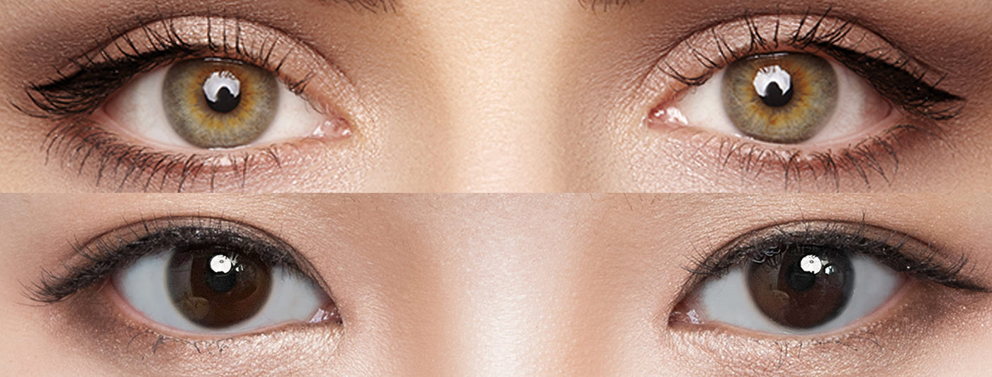 <h3>See the Comparison</h3><h4><span style="text-decoration:underline">Witness the stunning transformation that our colored contact lenses can bring!</span></h4>