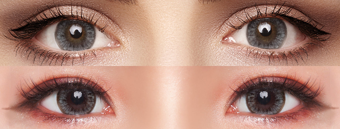 <h3>See the Comparison</h3><h4><span style="text-decoration:underline">Witness the stunning transformation that our colored contact lenses can bring!</span></h4>