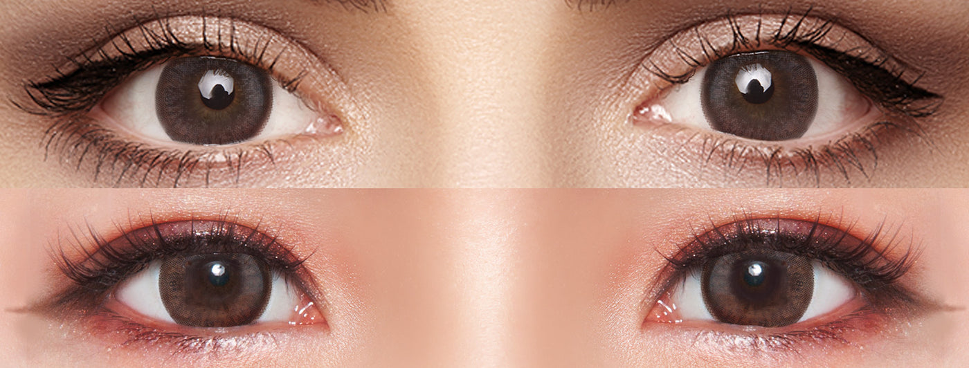 <h3>See the Comparison</h3><h4><span style="text-decoration:underline">Witness the stunning transformation that our colored contact lenses can bring!</span></h4>