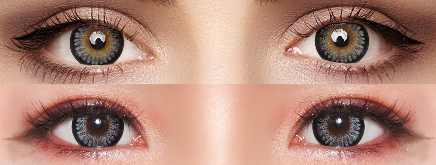 <h3>See the Comparison</h3><h4><span style="text-decoration:underline">Witness the stunning transformation that our colored contact lenses can bring!</span></h4>