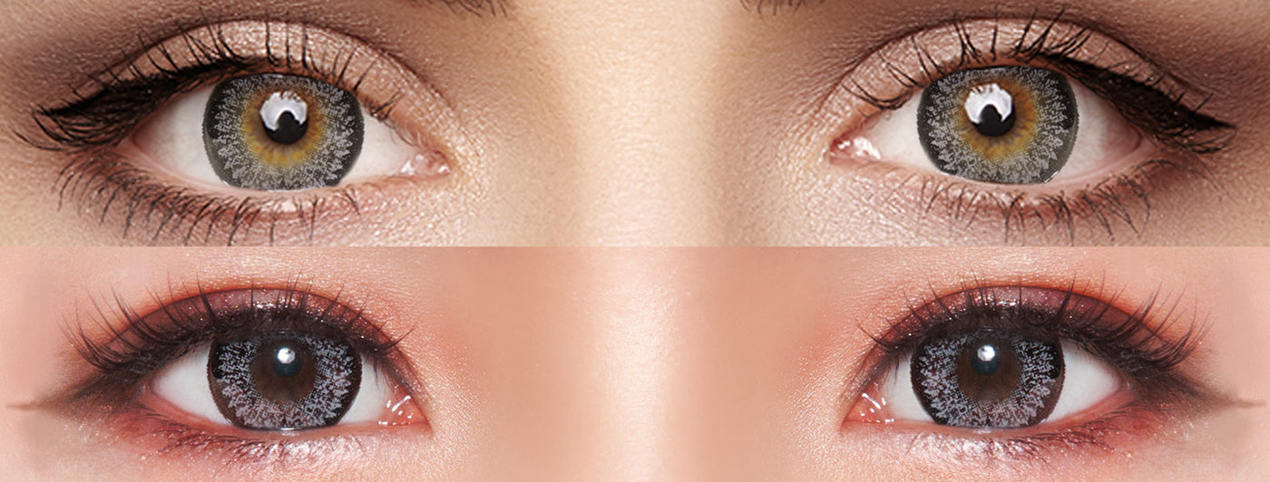 <h3>See the Comparison</h3><h4><span style="text-decoration:underline">Witness the stunning transformation that our colored contact lenses can bring!</span></h4>