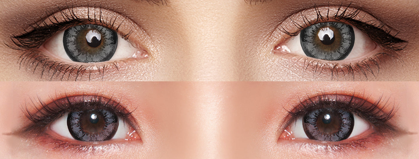 <h3>See the Comparison</h3><h4><span style="text-decoration:underline">Witness the stunning transformation that our colored contact lenses can bring!</span></h4>