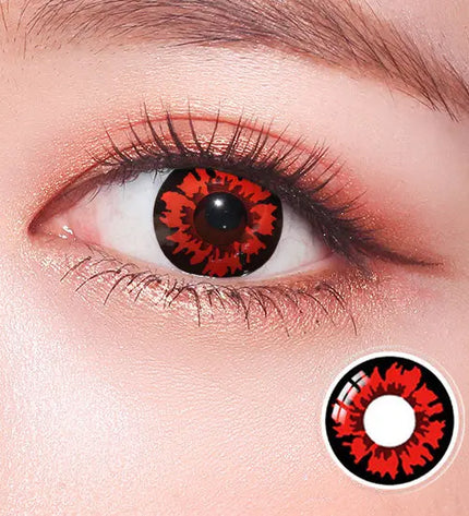 Red Hellfire Crazy Lens - HoneyColor