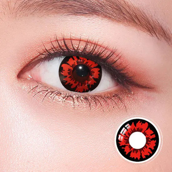 Red Hellfire Crazy Lens - HoneyColor