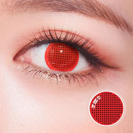 Red and Black Sclera Contacts - PsEYEche