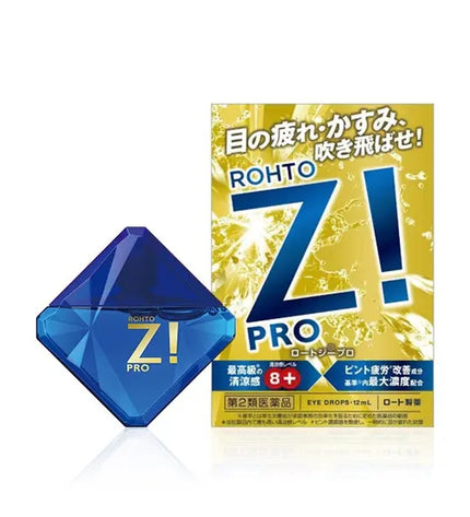 Rohto Z! Pro Eye Drops 12mL (for hard contact lens/ regular eyes) - HoneyColor