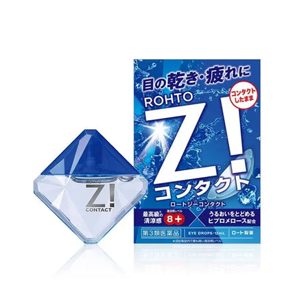Rohto Z! Contact Eye Drops 12mL (for Soft Contact Lens)
