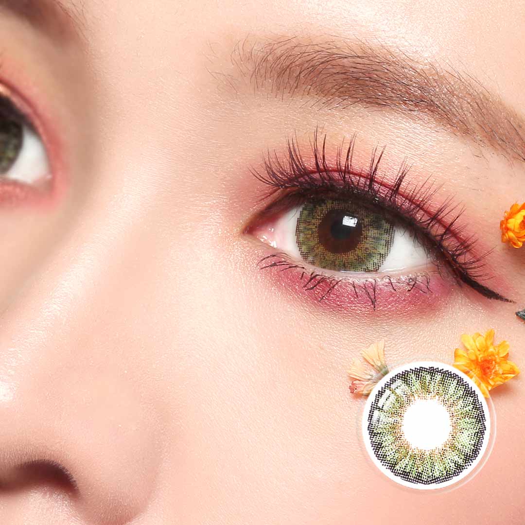 The Romantic Collection - Dreamy Green Colored Contact Lenses – HONEYCOLOR
