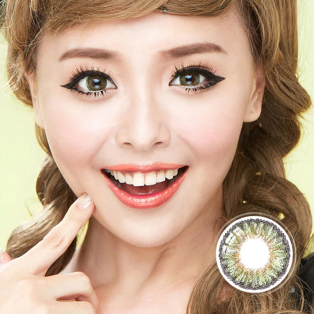 The Romantic Collection - Dreamy Green Colored Contact Lenses – HONEYCOLOR