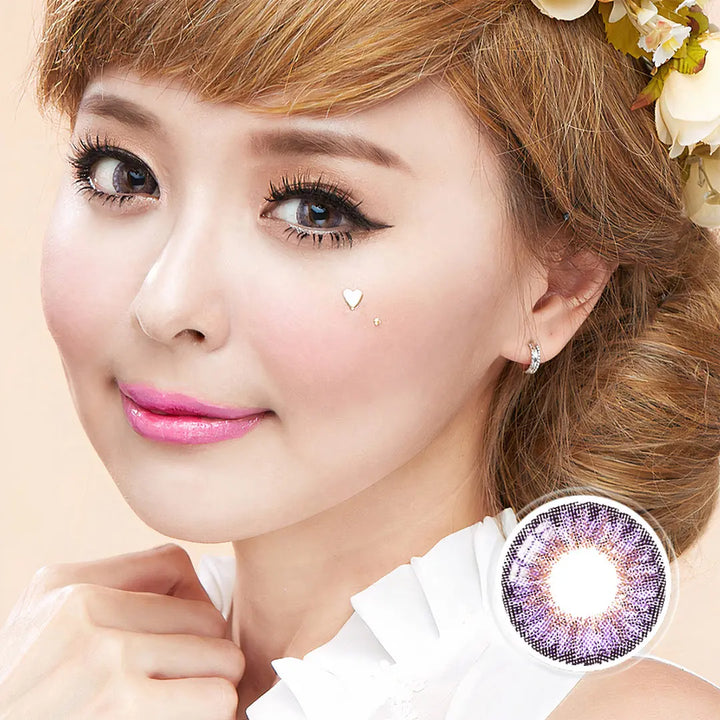 The Romantic Collection - Sugar Violet Colored Contact Lenses – HONEYCOLOR