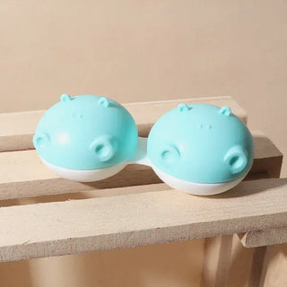 Aqua Hippo Lens Case - HoneyColor