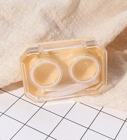 Mini Handy Screwless Cap Lens Travel Kits (Yellow) - HoneyColor