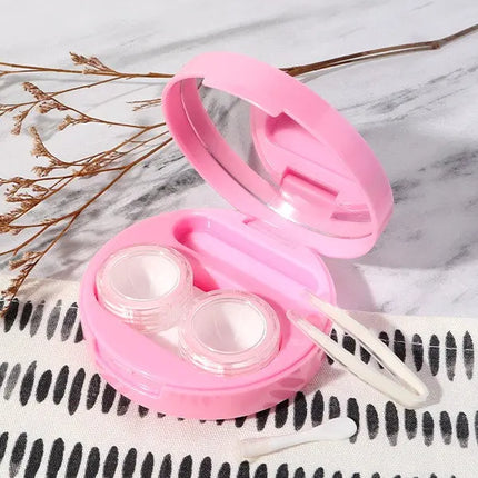 Pastel Diamond Lens Travel Kit (Pink) - HoneyColor