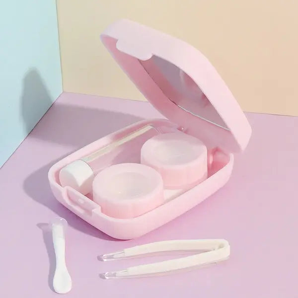 Cute Cartoon Lens Travel Kit (Pink Bunny) - HoneyColor